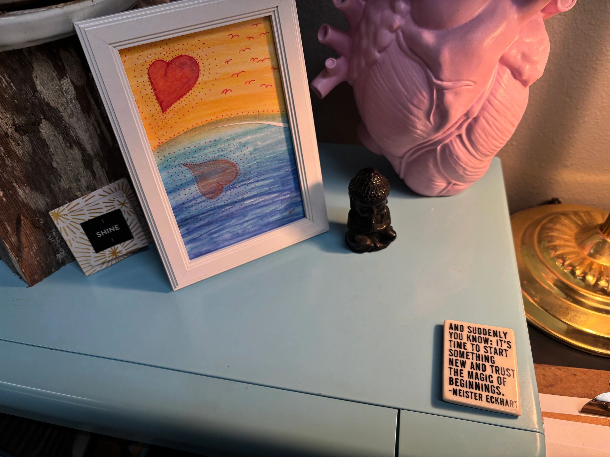 Inspirational quote display