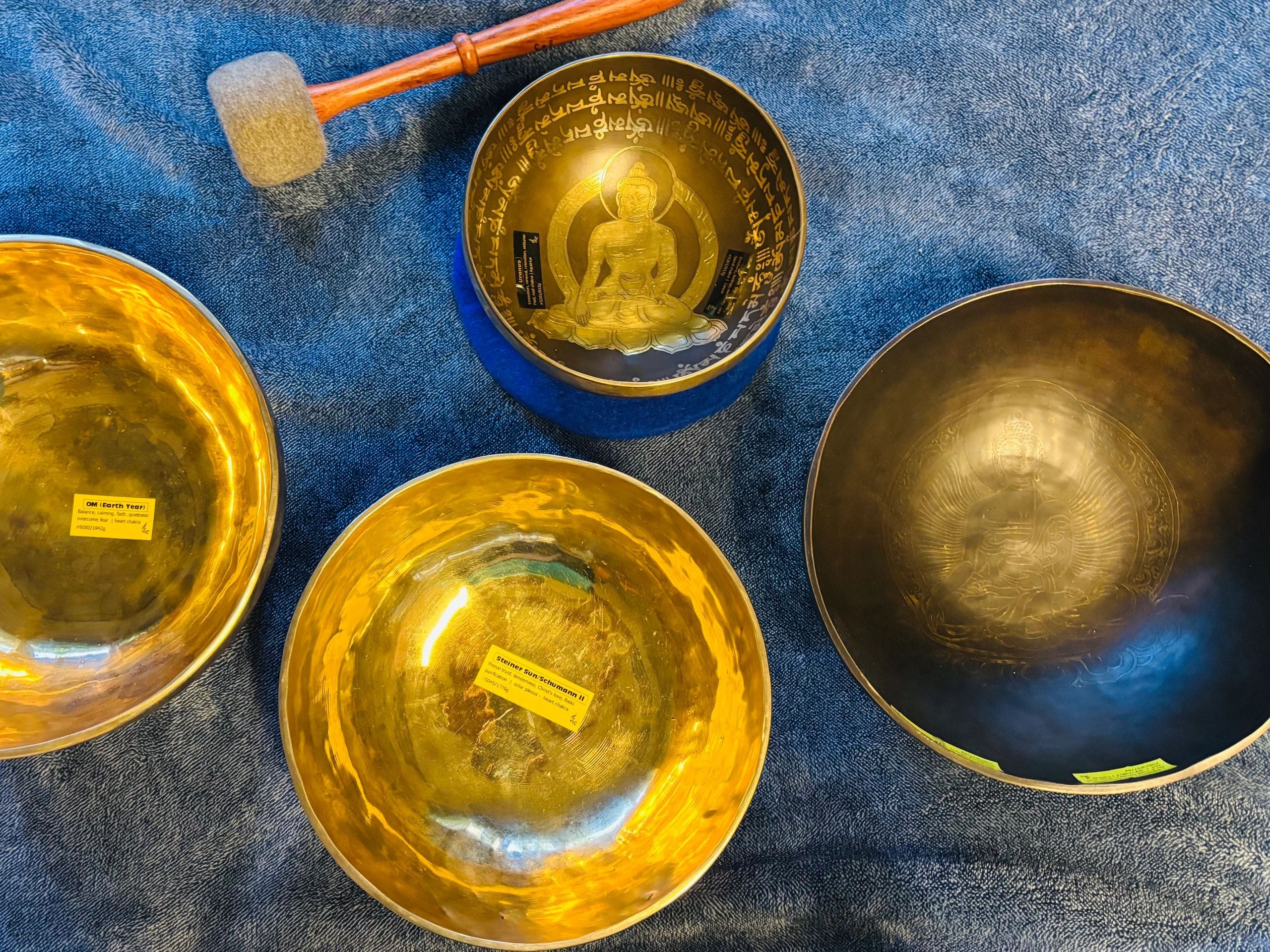 Singing bowls for sound healing